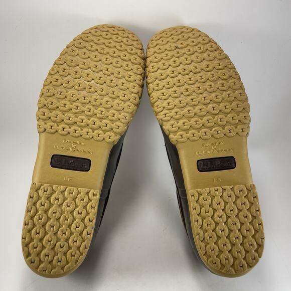 LL Bean Bean Boots Mens Size 14 Waterproof Leather 3 Eye Duck Rain Boots Low main image 9